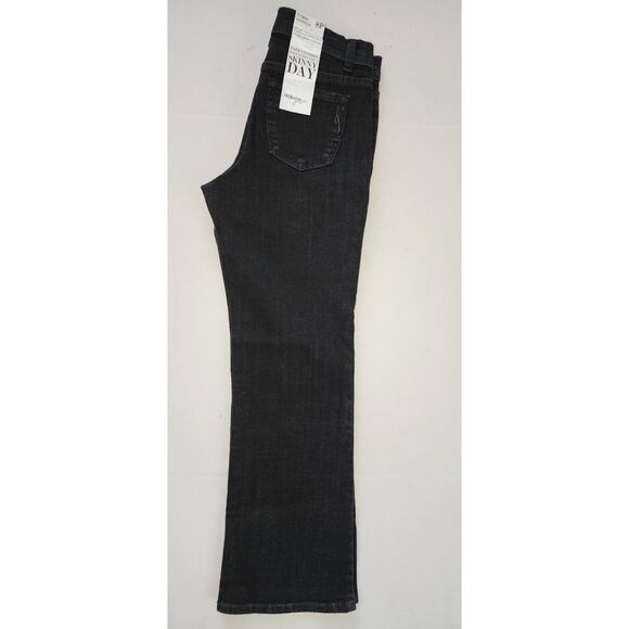 NWT Style & CO Tummy Control Black Boot Cut Tint Jeans Sz 8P - Picture 6 of 9